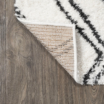 Deia Moroccan Style Diamond Shag Area Rug